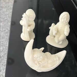 Snowbabies Cream Figurines Set of 3
